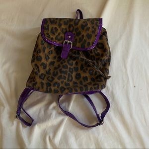 Animal Print Mini Backpack